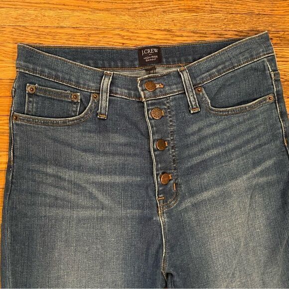 J. Crew High Rise Skinny raw hem jeans - Picture 2 of 4